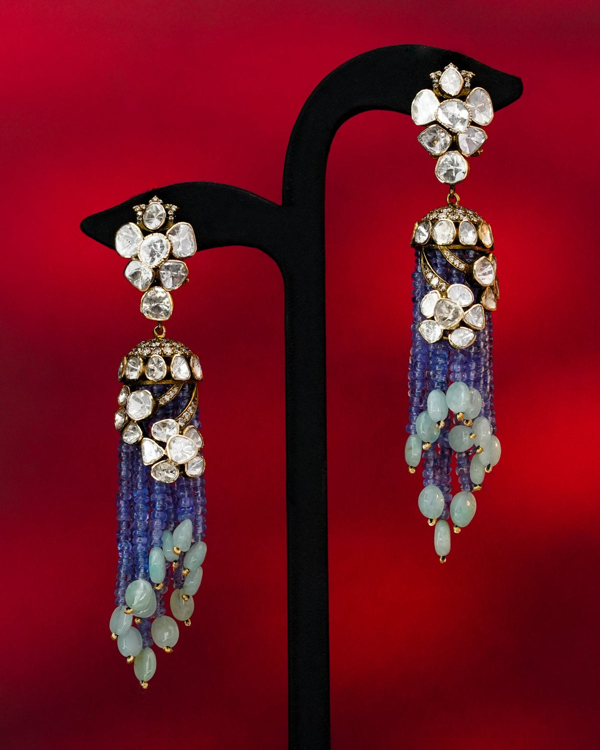 Calira Polki And Diamond Jhumkas