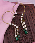 Eden Polki And Diamond Long Earrings