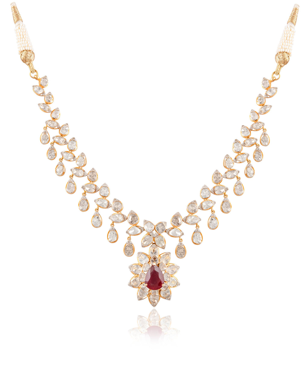 Kayla Polki And Diamond Necklace