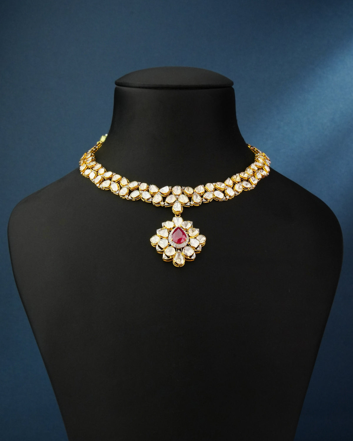 Sahara Polki And Diamond Necklace