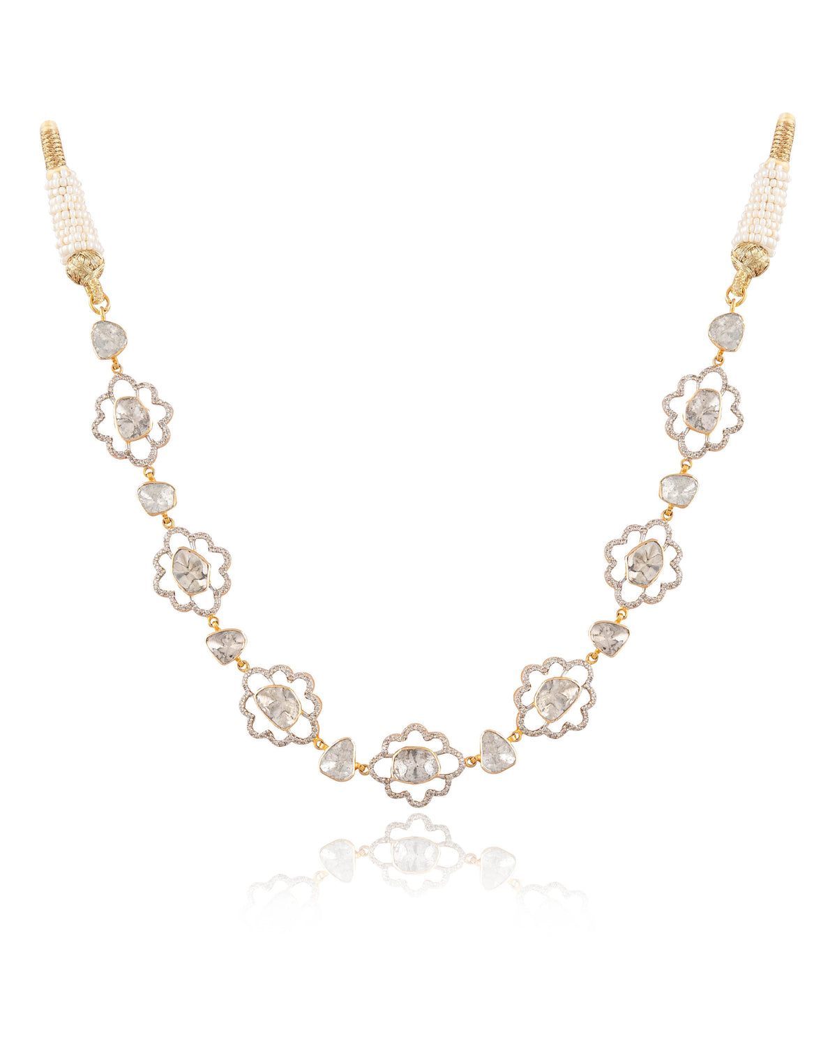 Sara Polki And Diamond Necklace