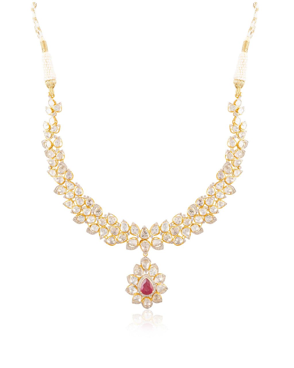 Stevie Polki And Diamond Necklace