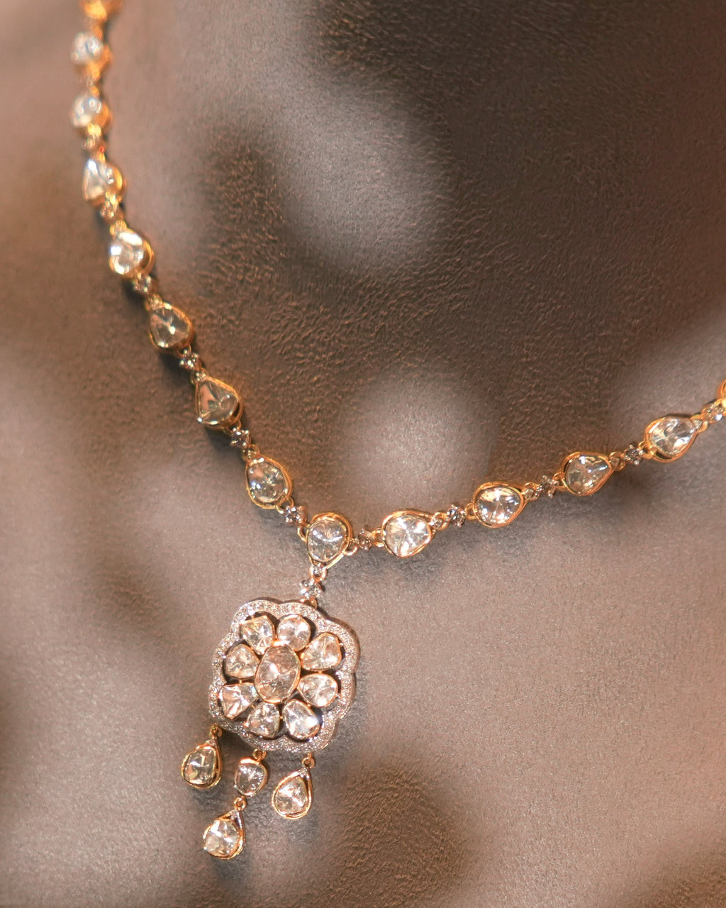 Annika Polki And Diamond Necklace