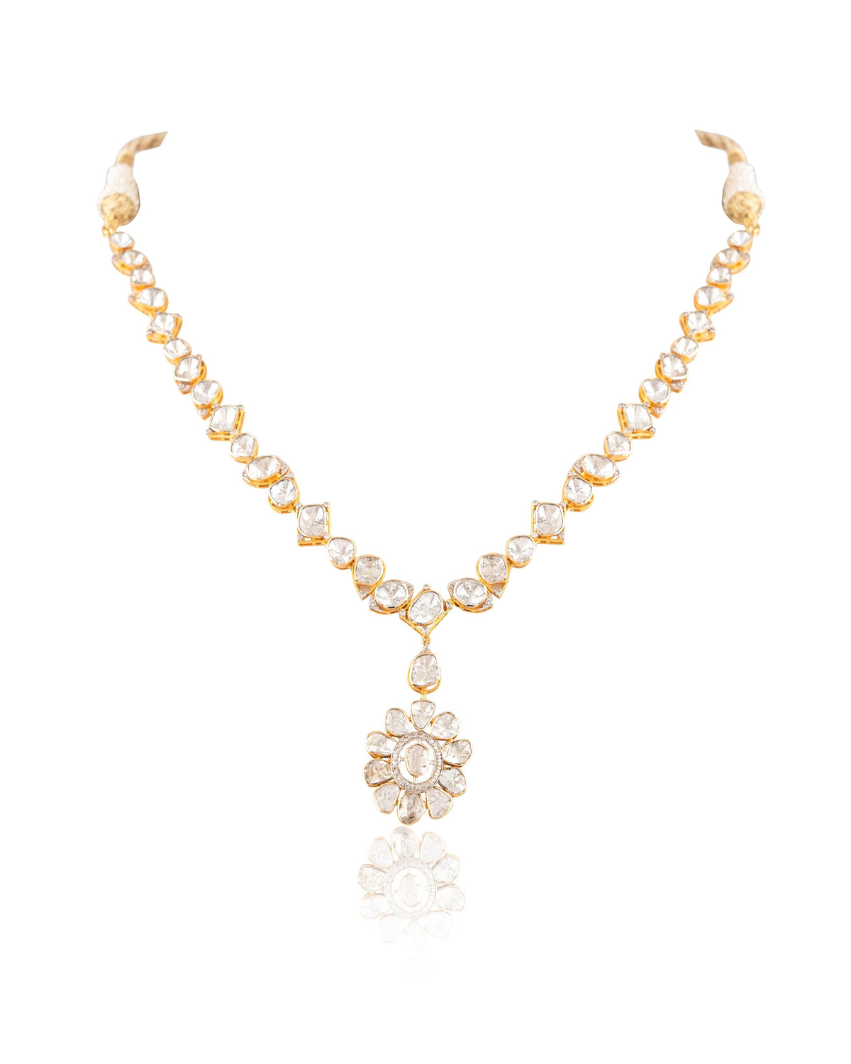 Raksha Polki And Diamond Necklace