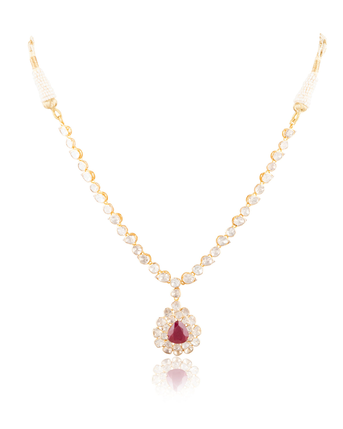 Elarra Polki And Diamond Necklace