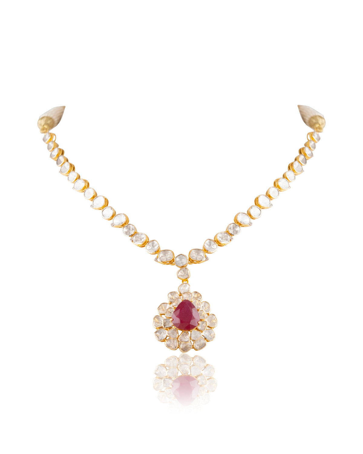 Elarra Polki And Diamond Necklace