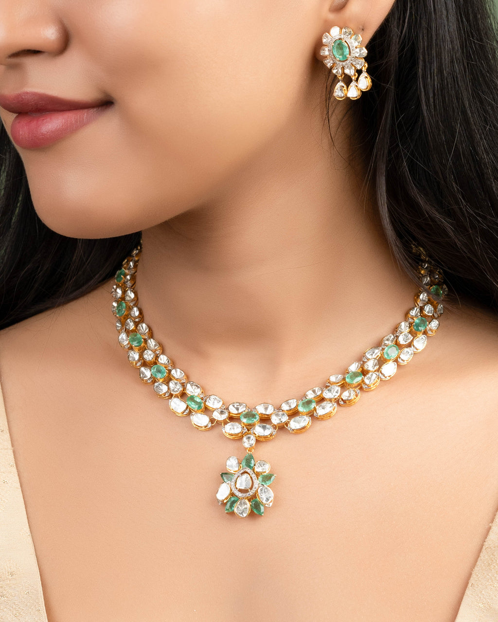 Kiah Polki And Diamond Necklace