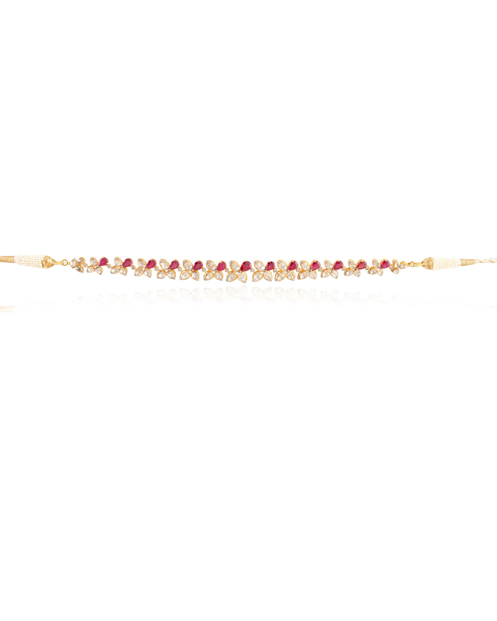 Velira Polki And Diamond Necklace