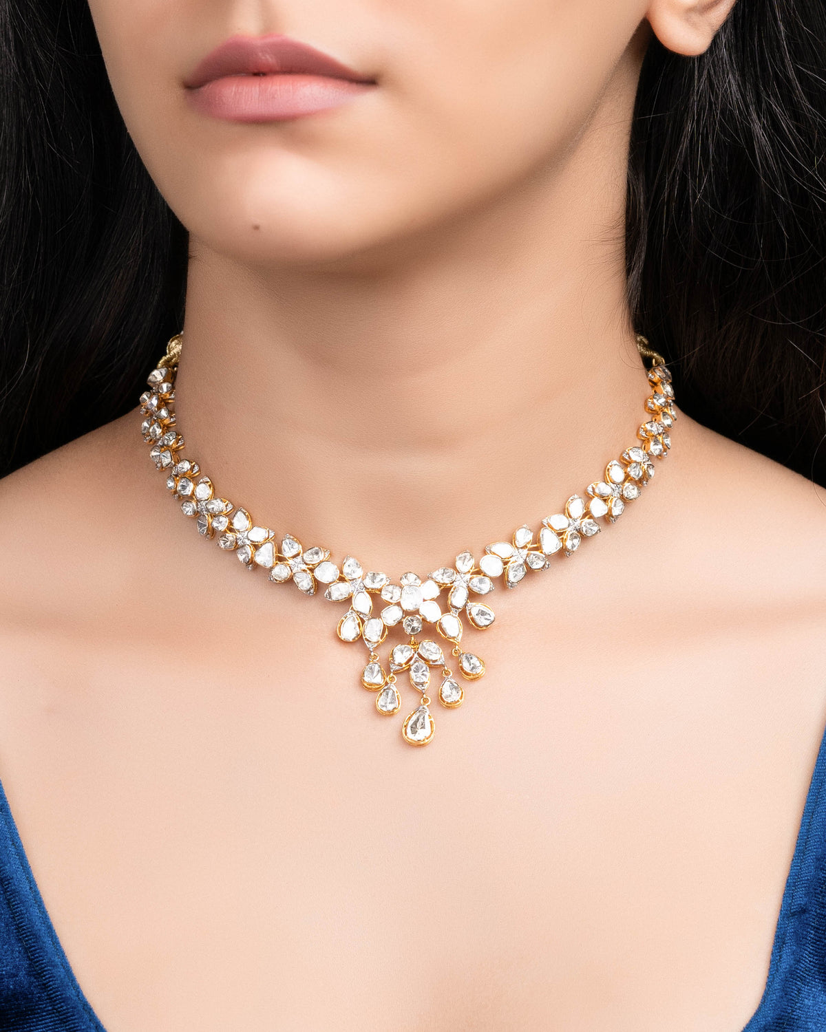 Alinta Polki And Diamond Necklace