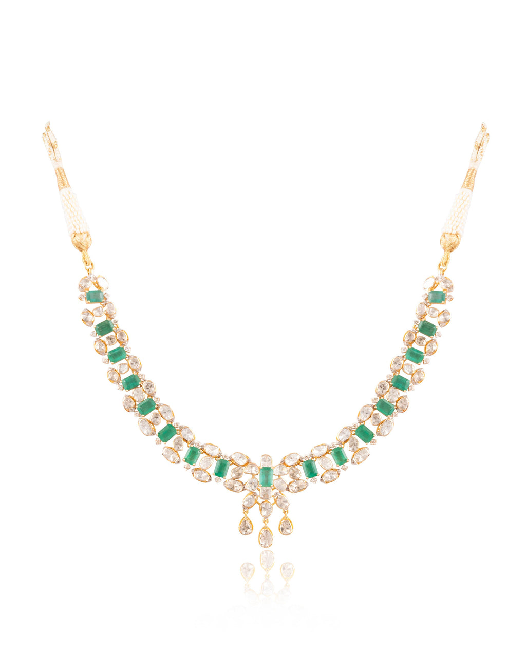 Floriel Polki And Diamond Necklace