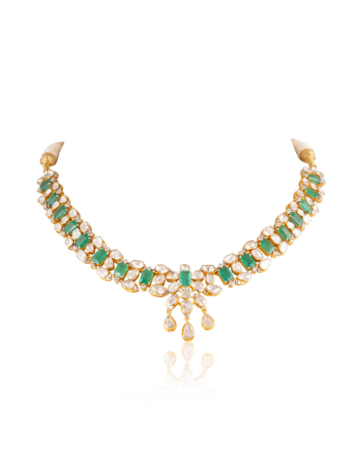 Floriel Polki And Diamond Necklace