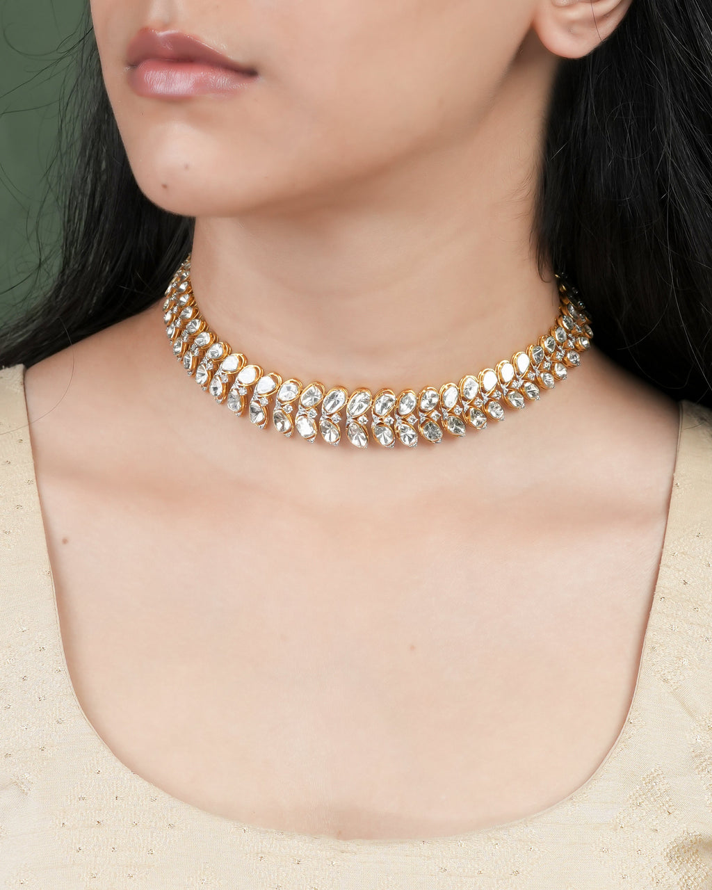 Aliza Polki And Diamond Necklace