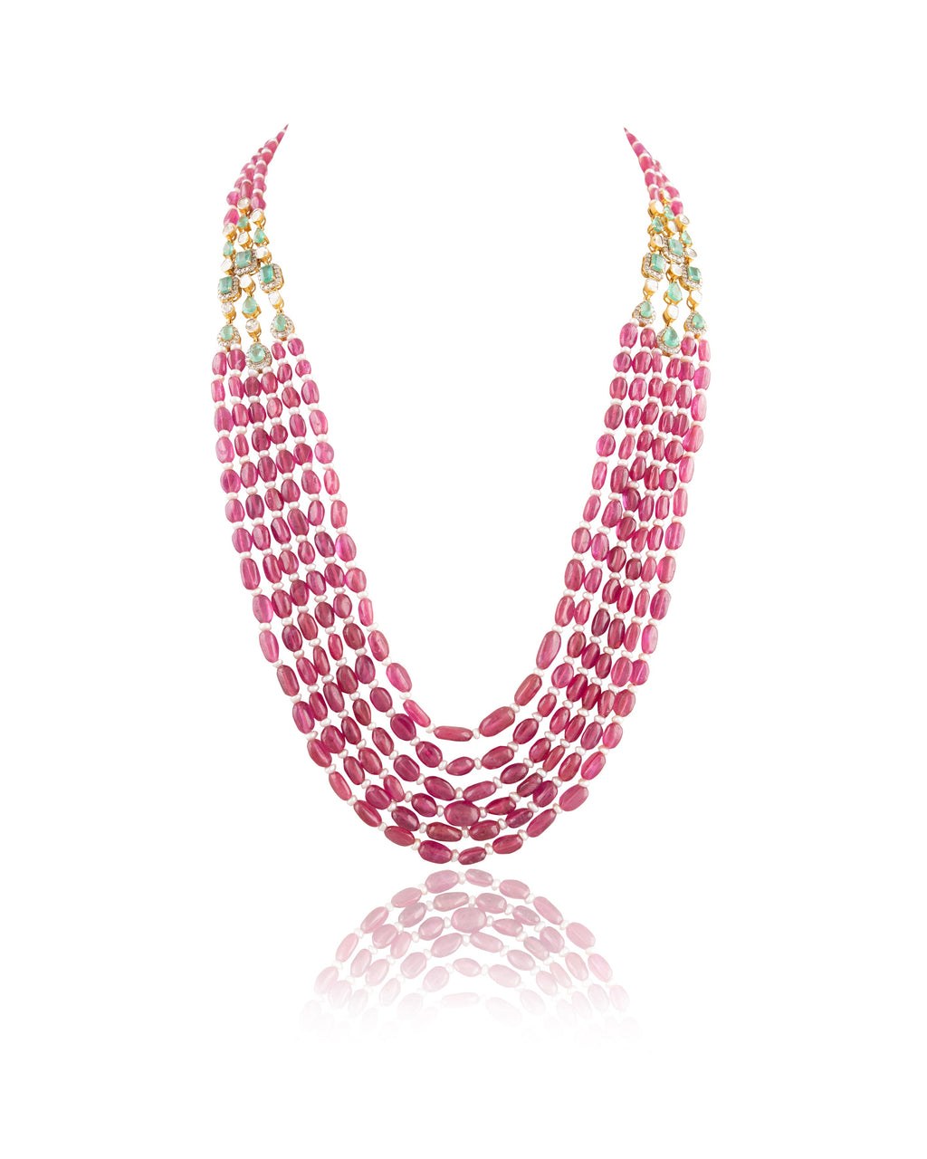 Manyata Polki And Diamond Bead Pendant