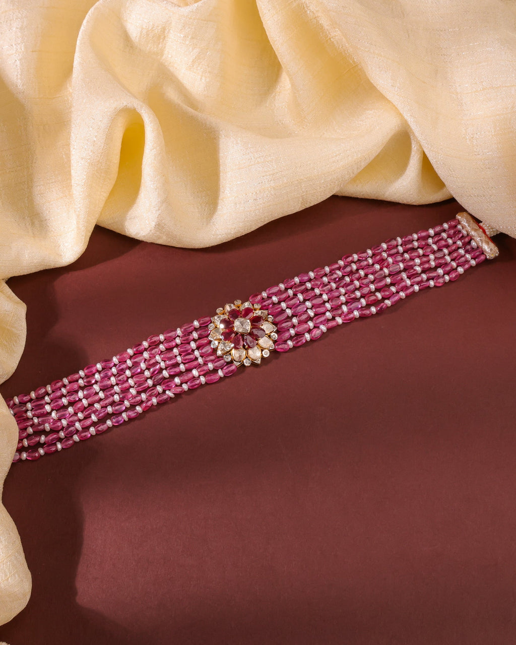 Nimra Polki And Diamond Necklace