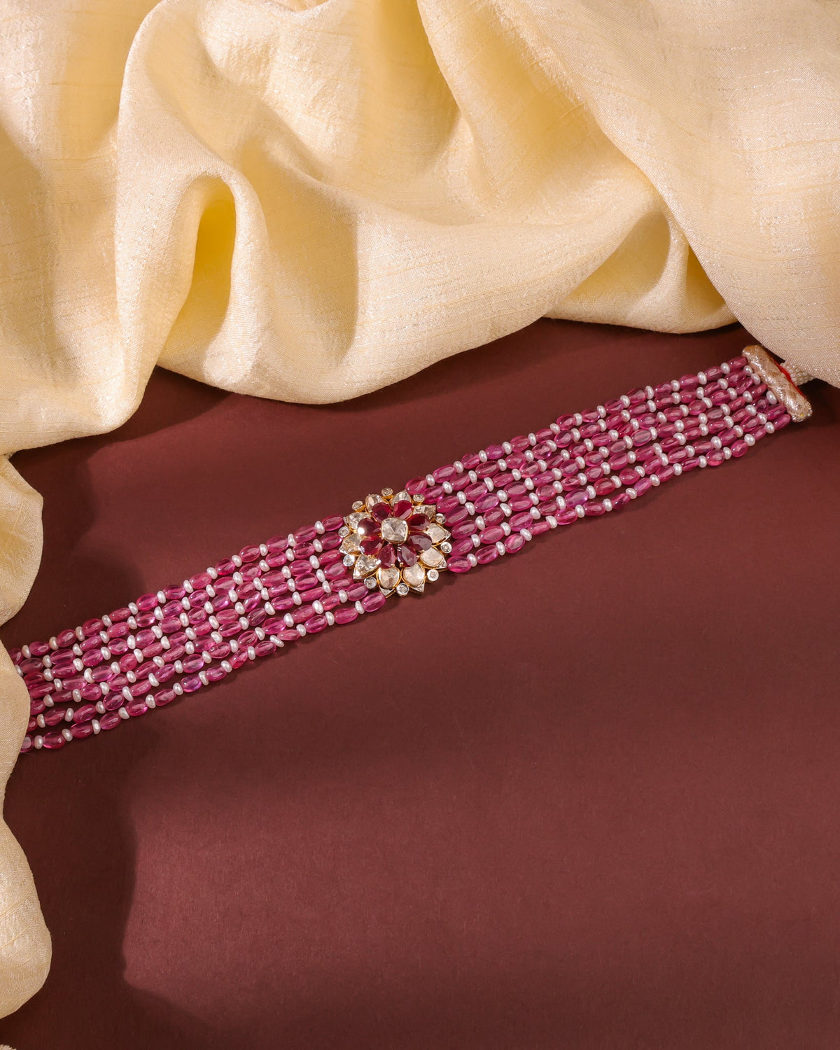 Nimra Polki And Diamond Necklace