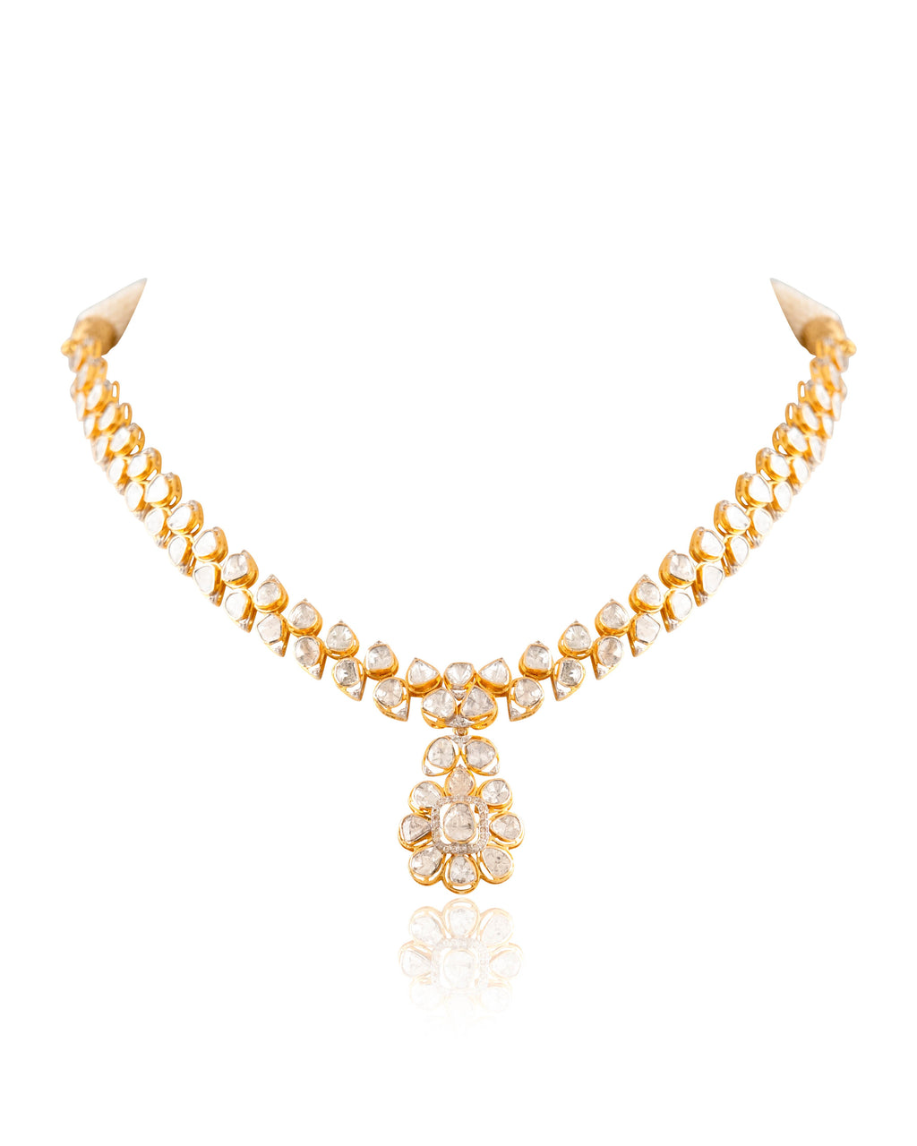 Niti Polki And Diamond Necklace