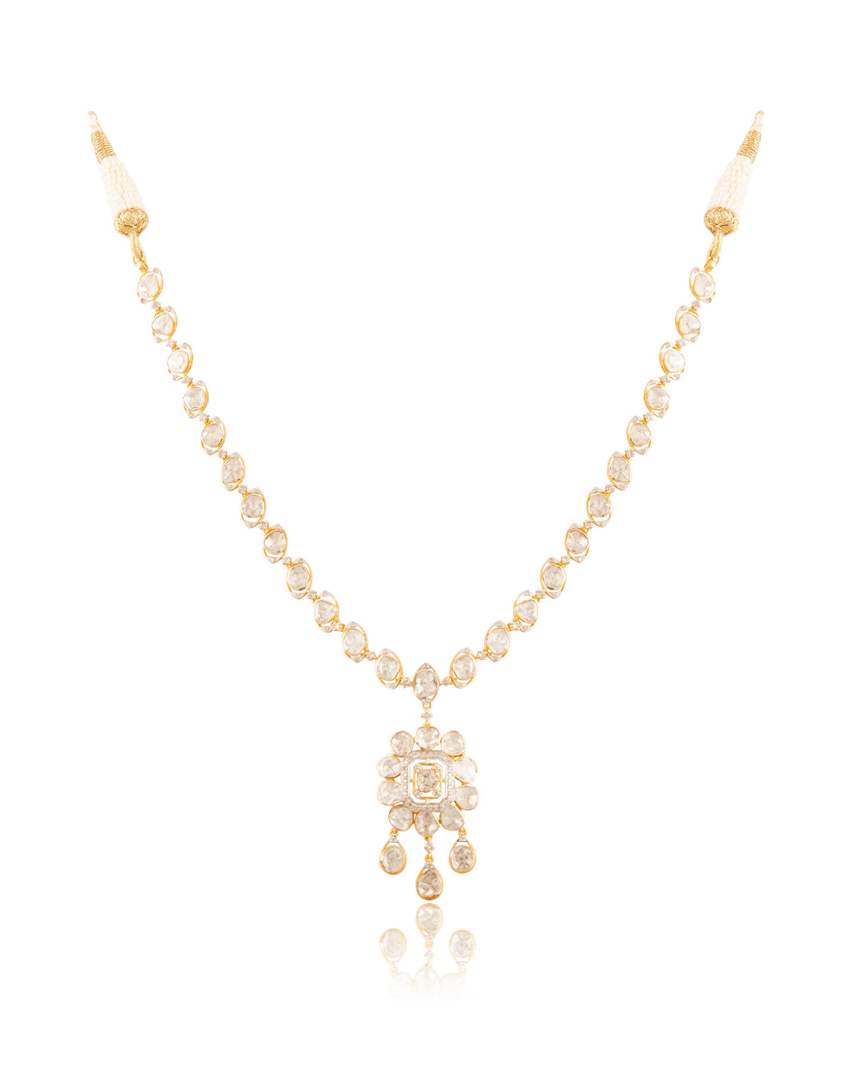 Ragini Polki And Diamond Necklace