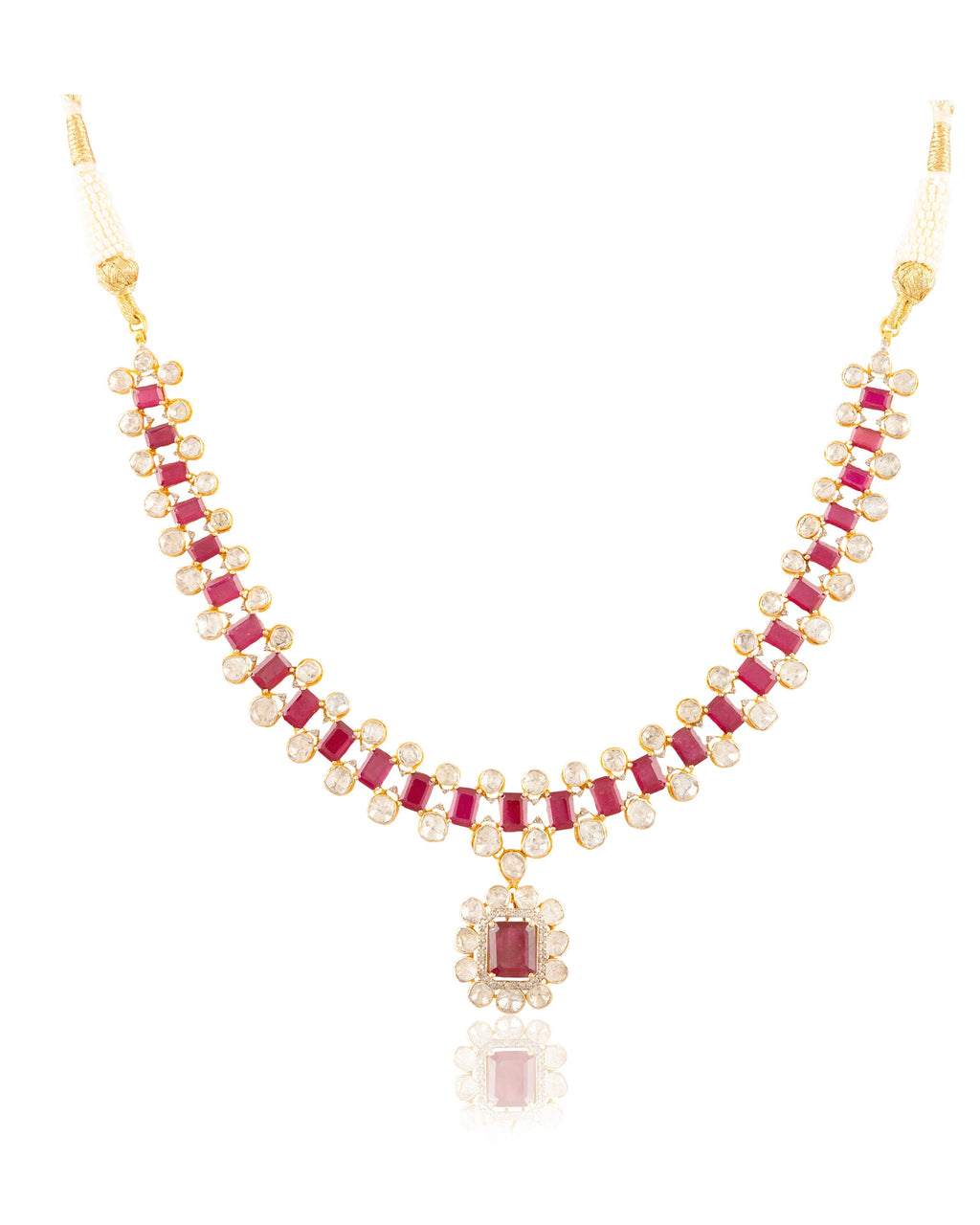 Saba Polki And Diamond Necklace