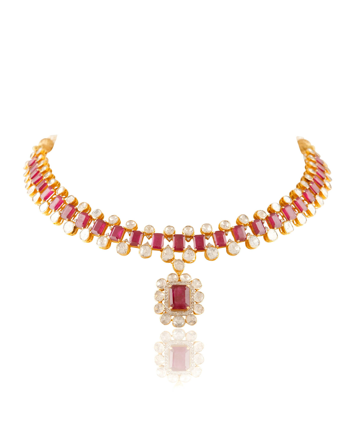 Saba Polki And Diamond Necklace