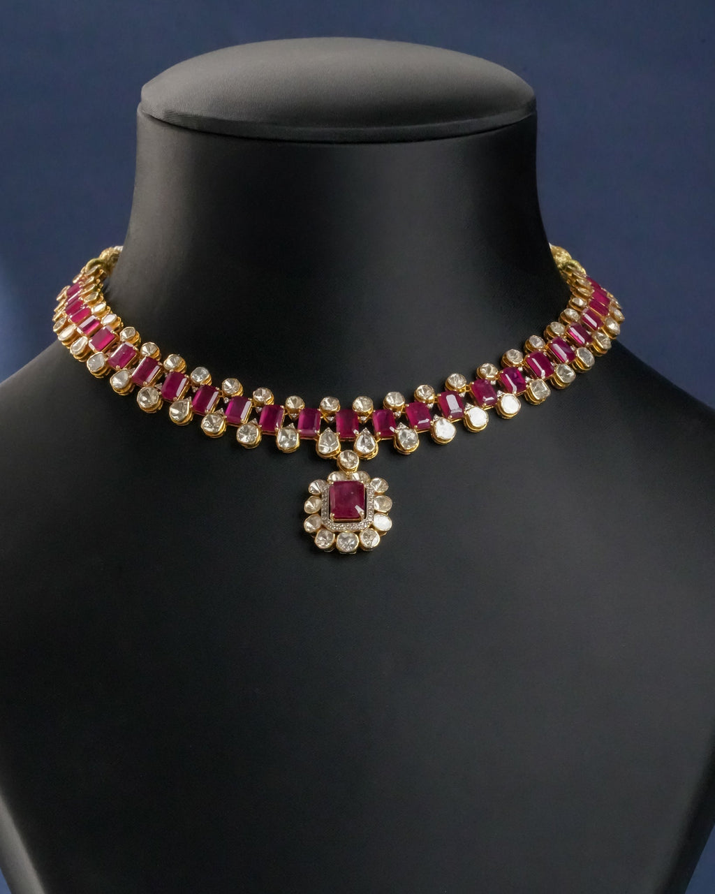 Saba Polki And Diamond Necklace