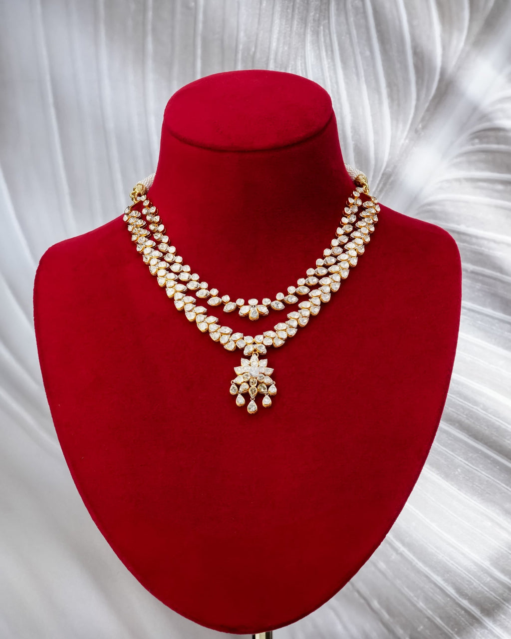 Rasika Dugal - Gemma Polki  And Diamond Necklace