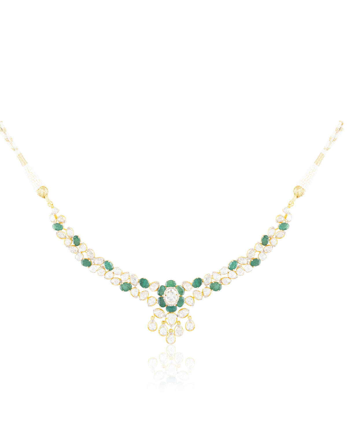 Shrinika Polki And Diamond Necklace