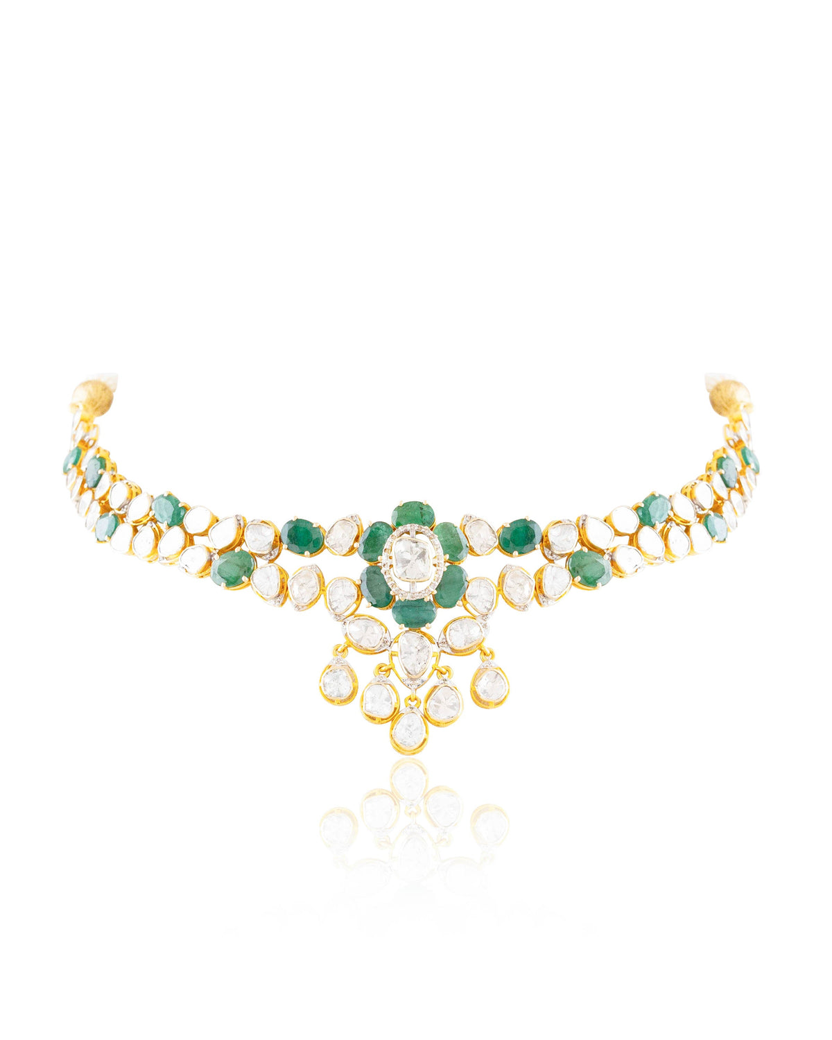 Shrinika Polki And Diamond Necklace