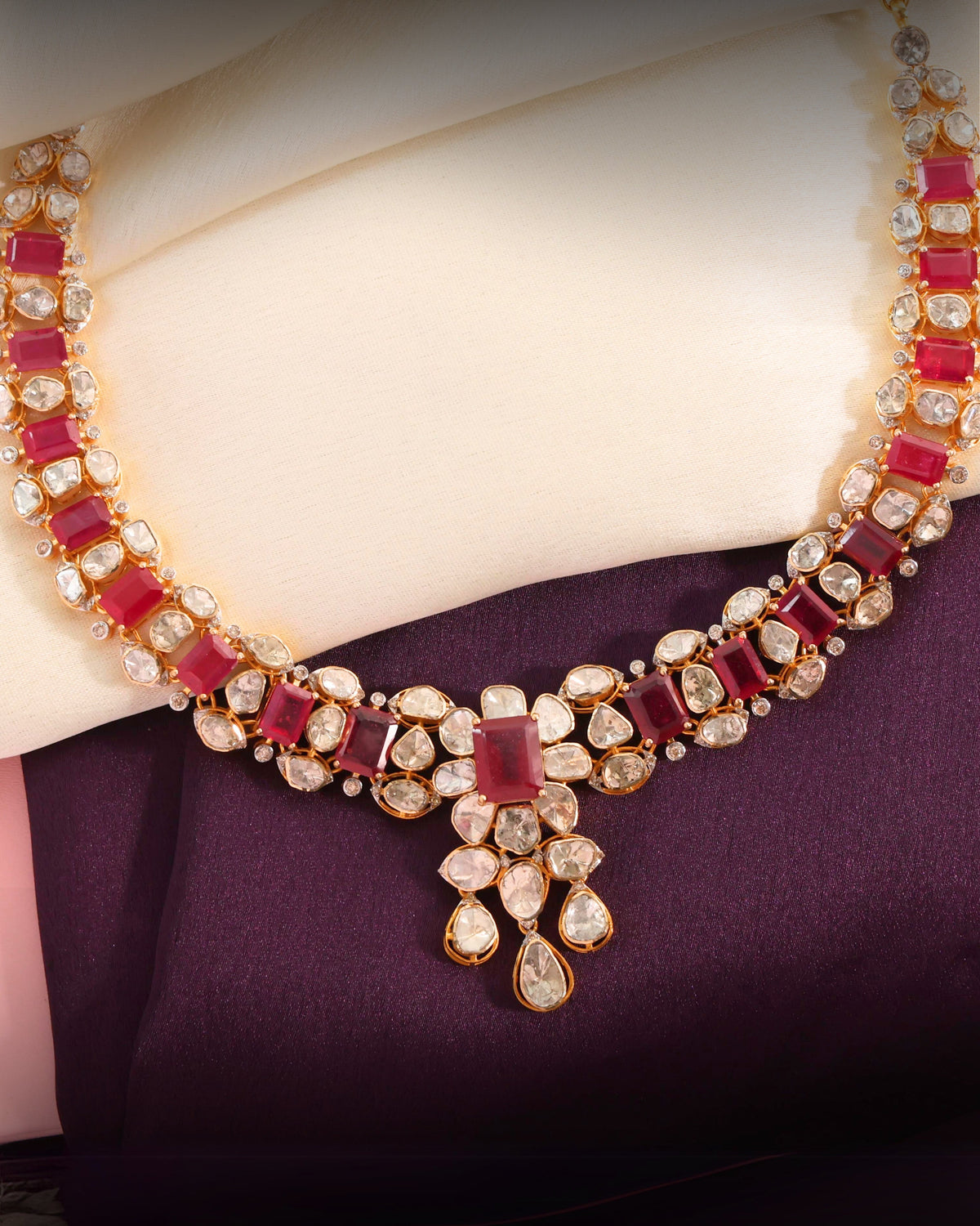Mabel Polki And Diamond Necklace