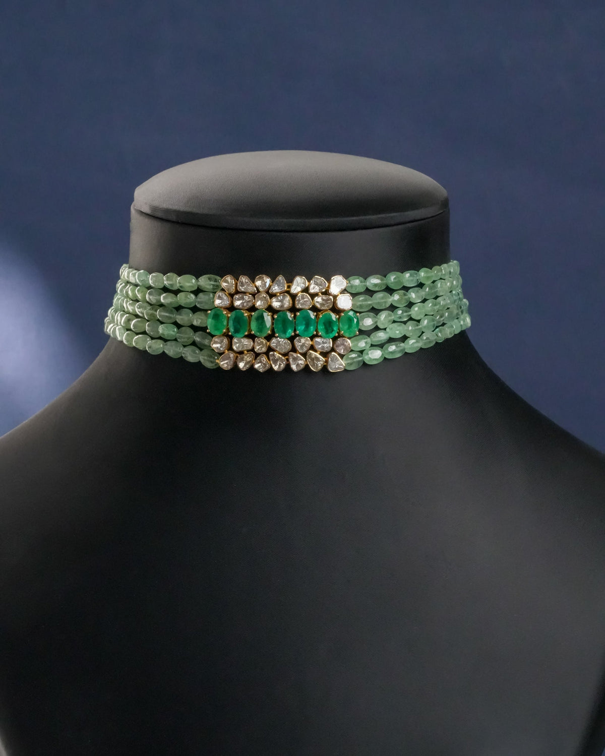 Camellia Polki  Bead Choker