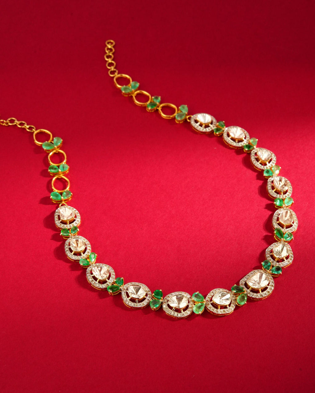 Prerna Polki And Diamond Necklace