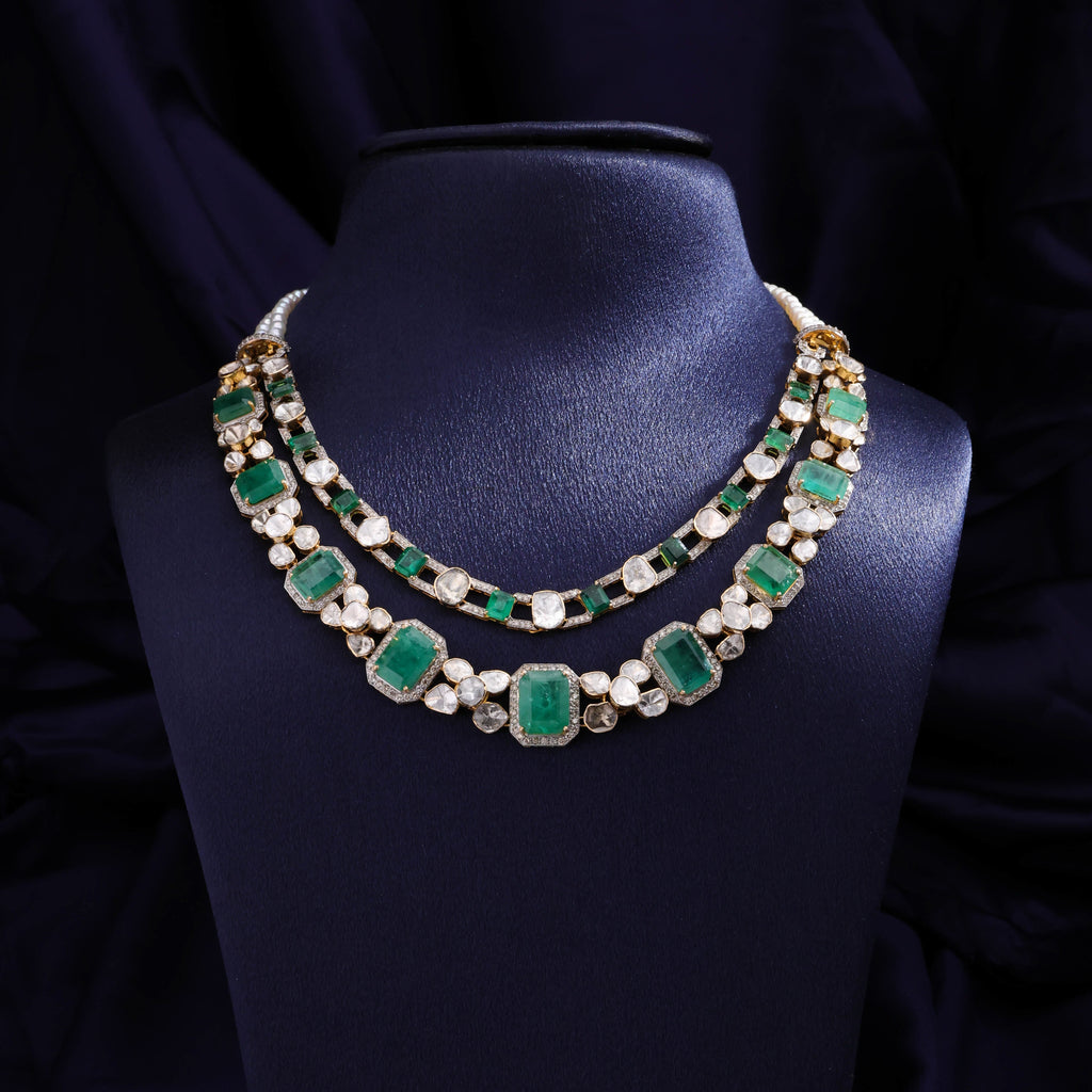 Masira Polki And Diamond Necklace