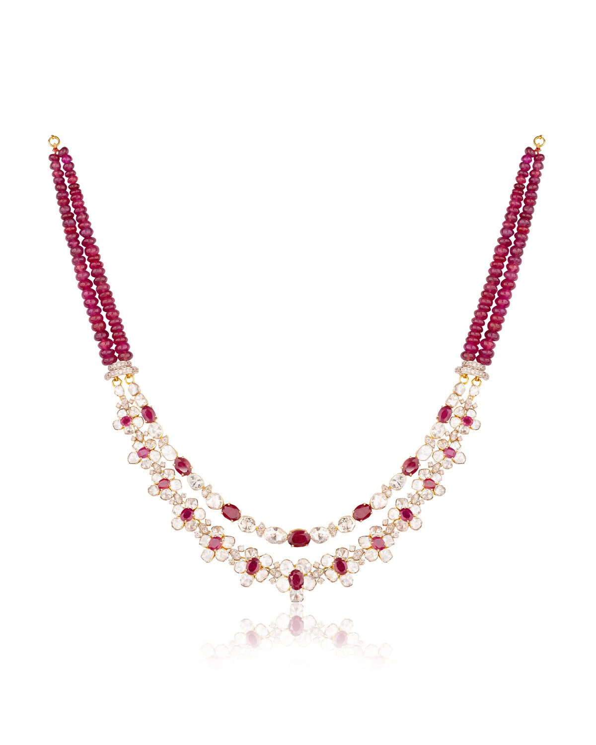 Sanika Polki And Diamond Necklace