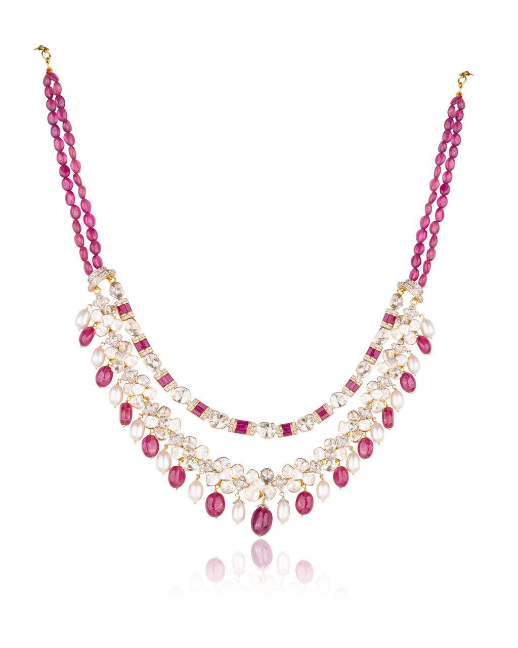 Nixie Polki And Diamond Necklace