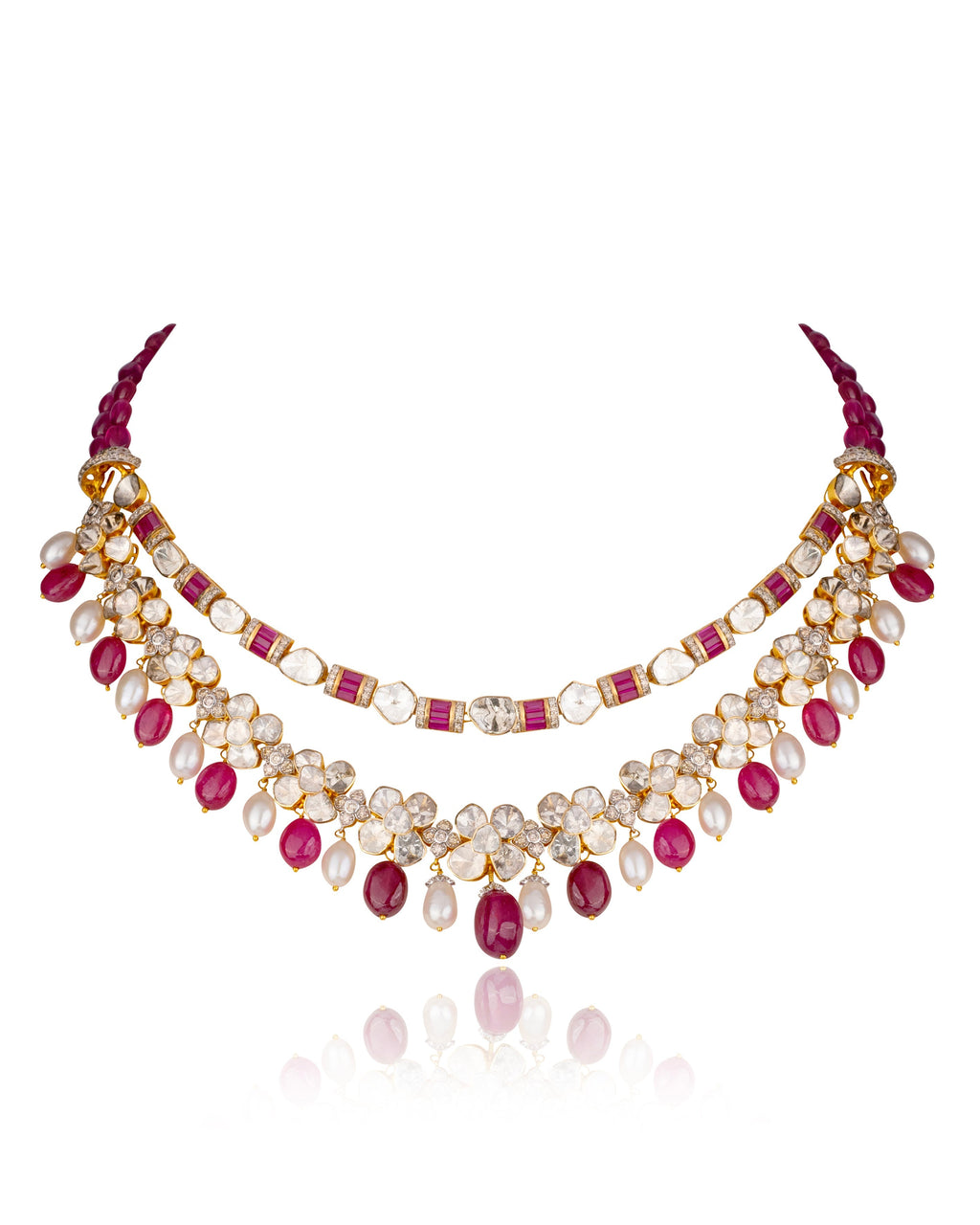 Nixie Polki And Diamond Necklace