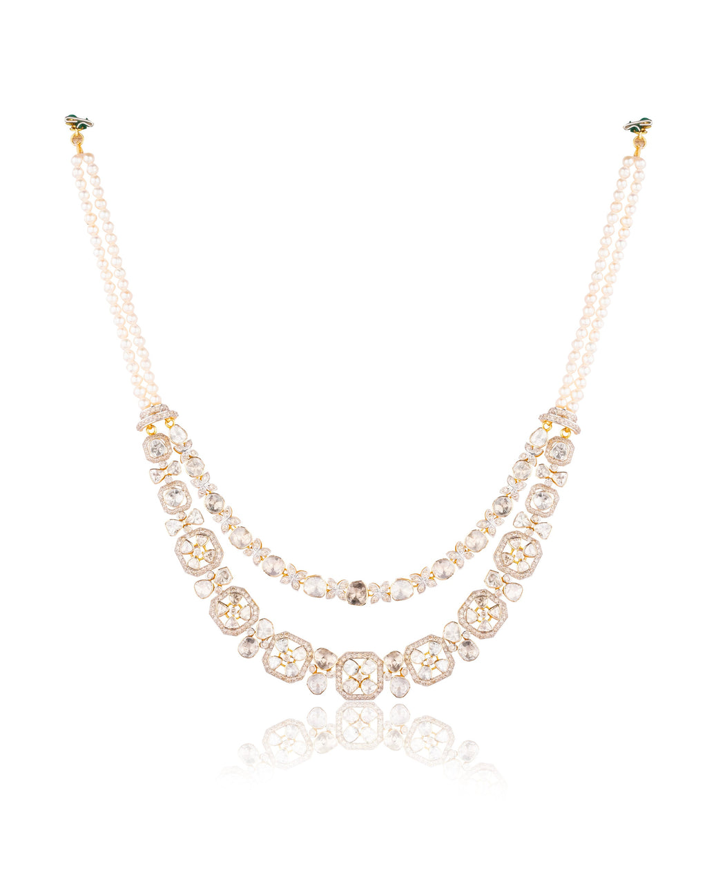 Laiba Polki And Diamond Necklace