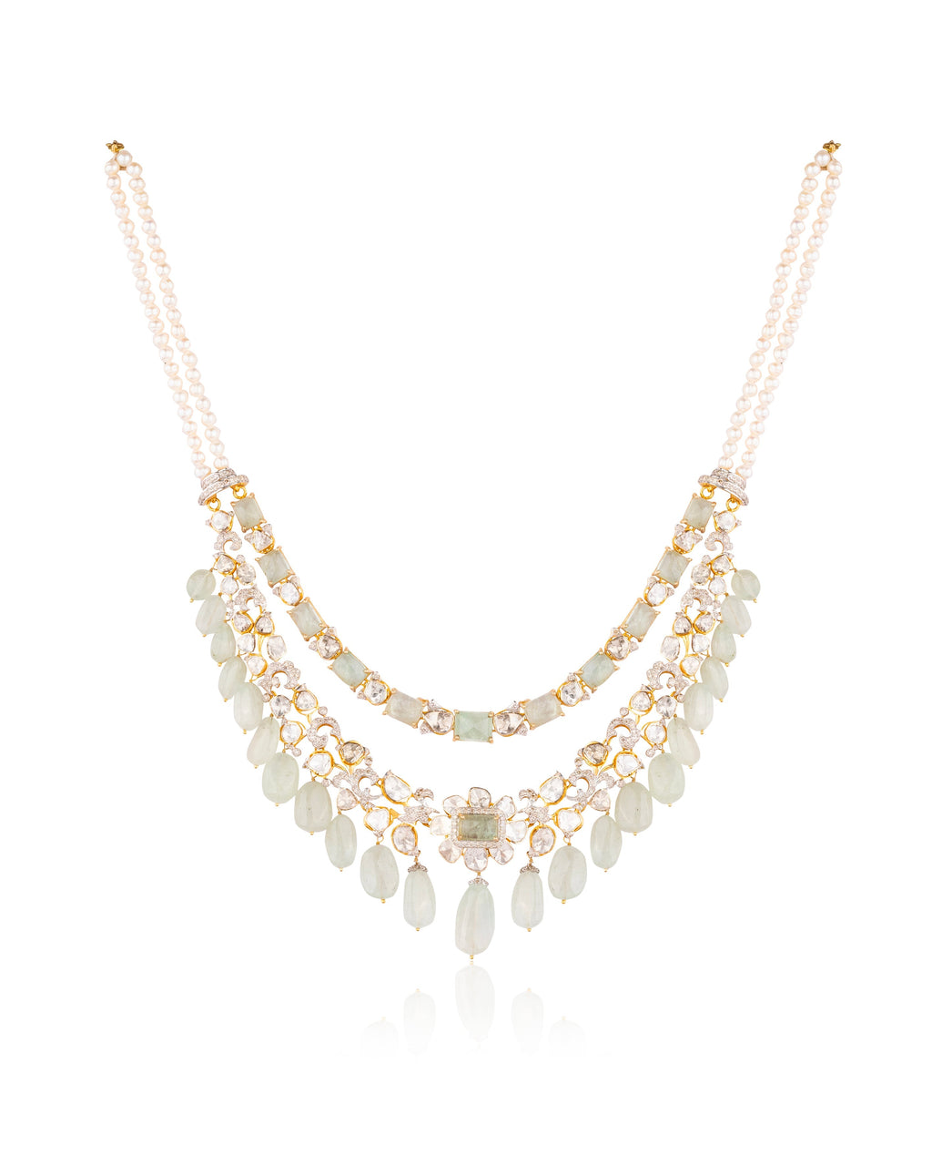 Amaris Polki And Diamond Necklace