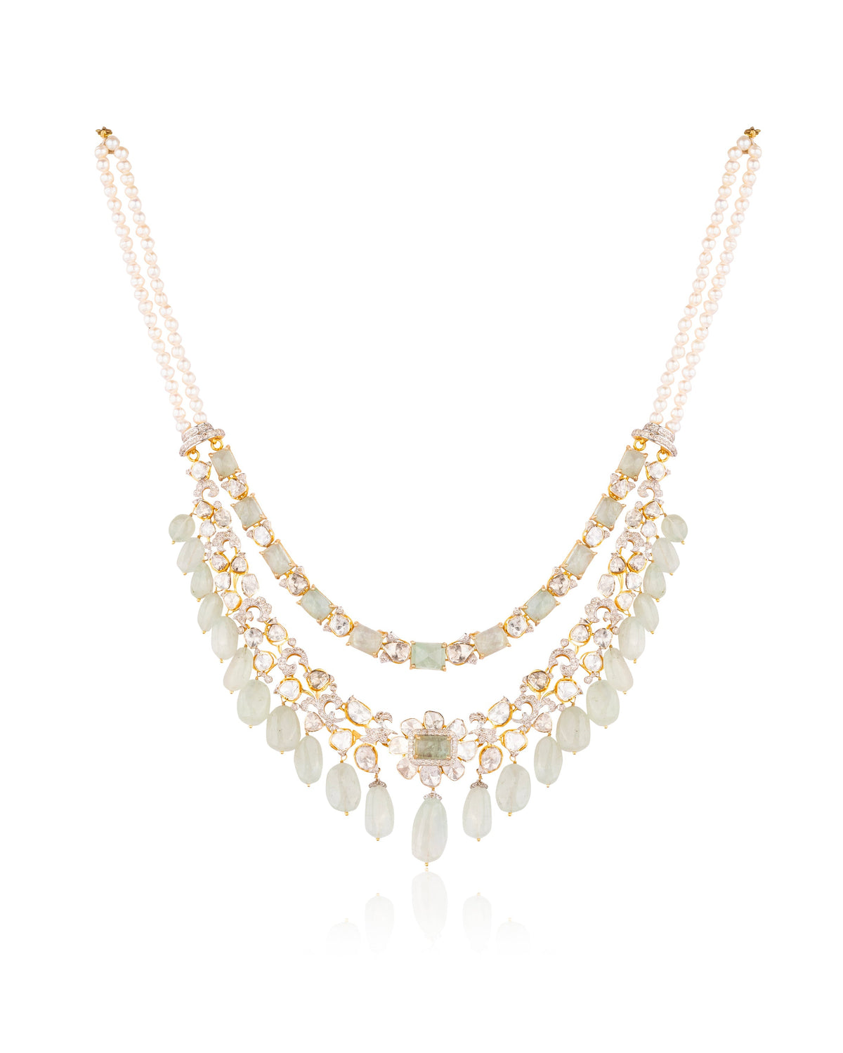 Amaris Polki And Diamond Necklace