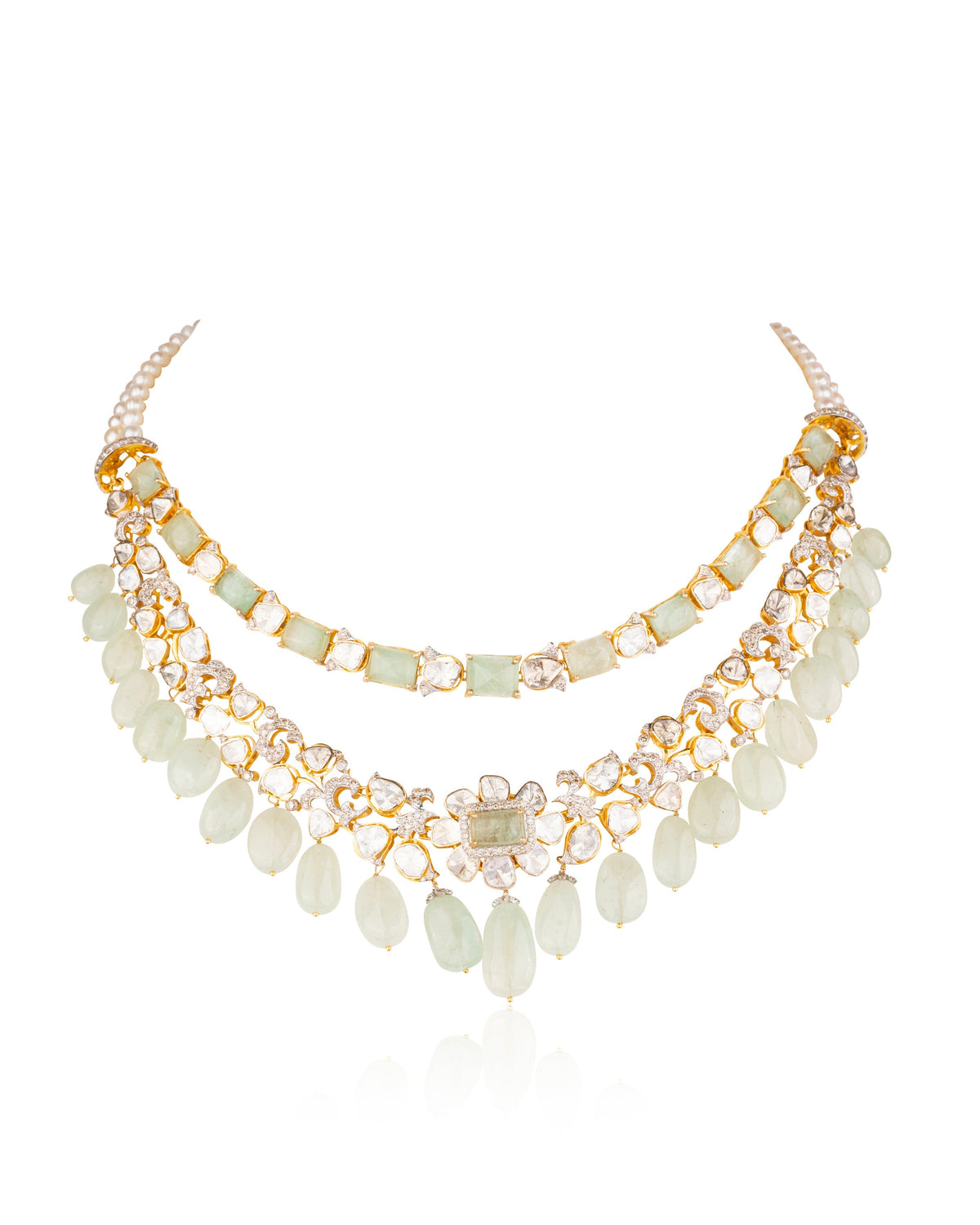 Amaris Polki And Diamond Necklace