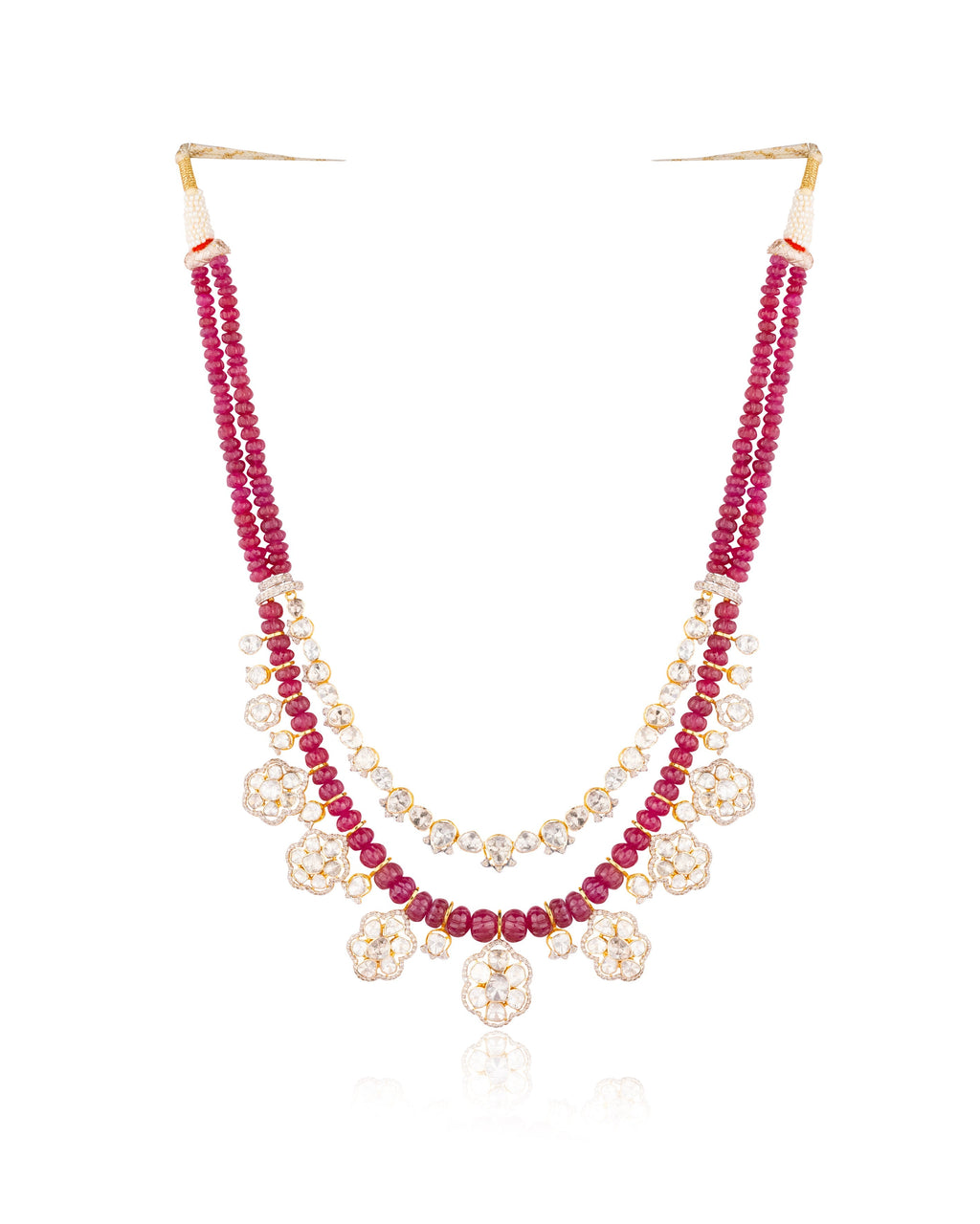 Calla Polki And Diamond Necklace