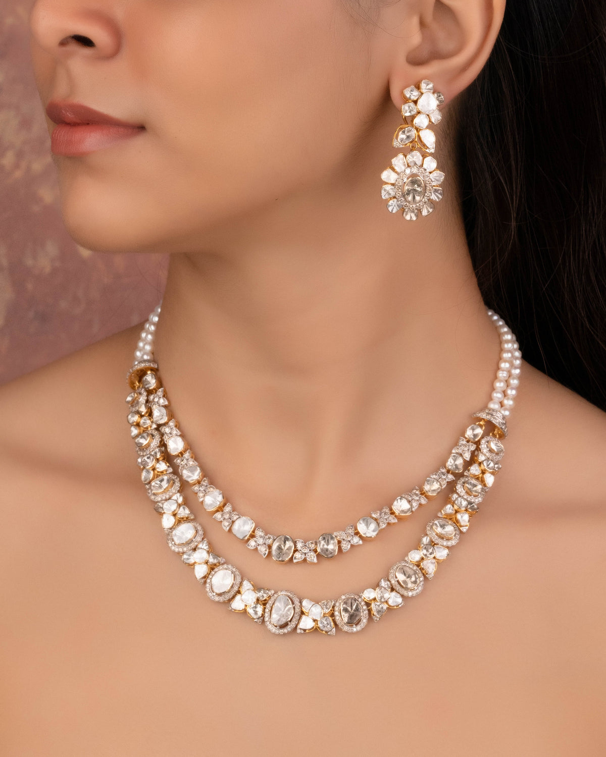 Shilpa Polki And Diamond Necklace
