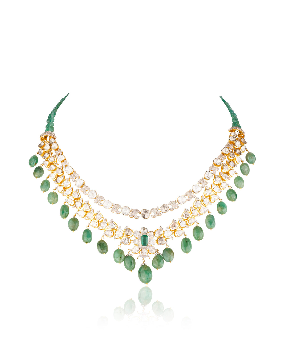 Molly Polki And Diamond Necklace