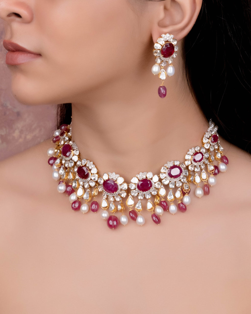 Samita Polki And Diamond Necklace