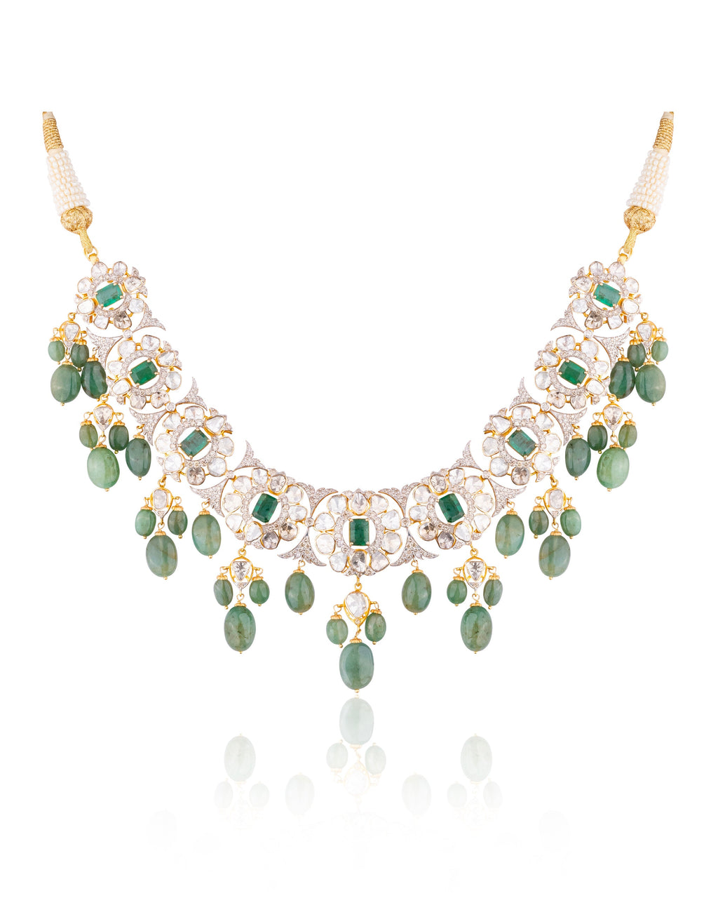 Cheetna Polki And Diamond Necklace