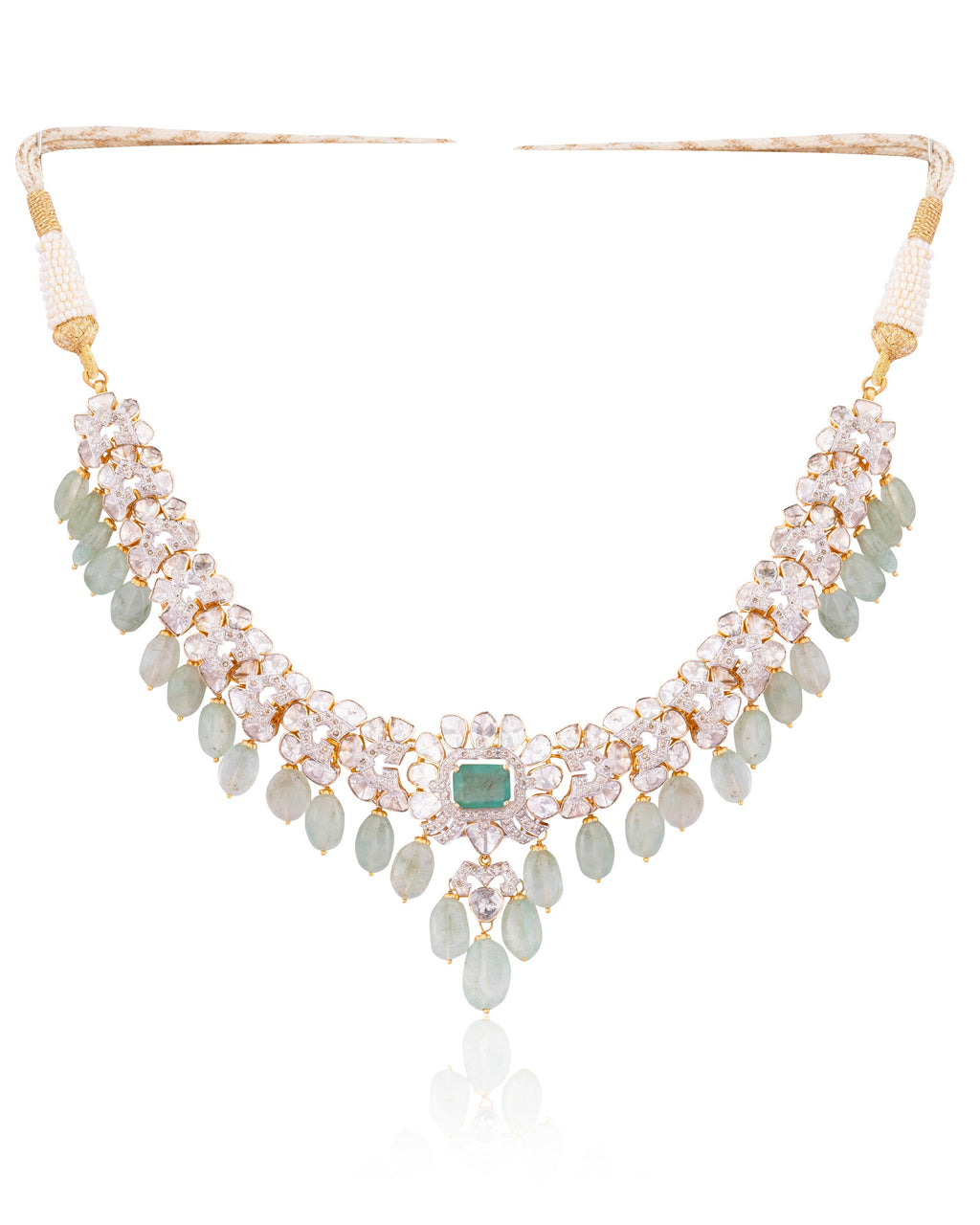 Bijou Polki And Diamond Necklace