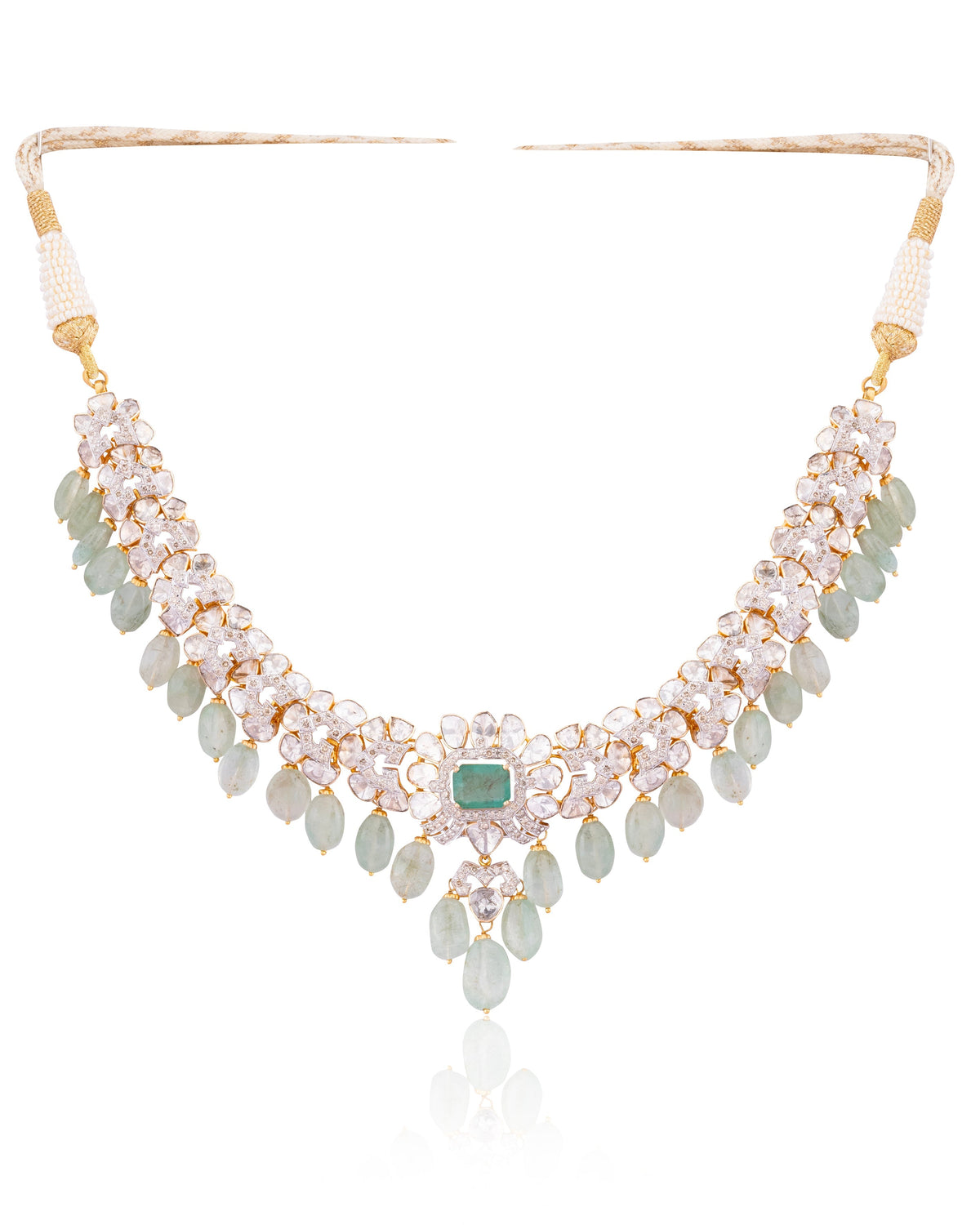 Bijou Polki And Diamond Necklace
