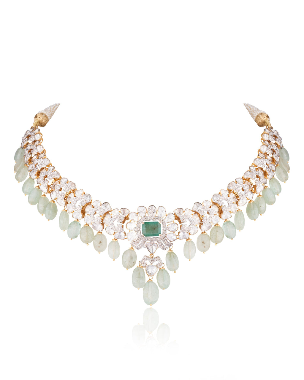 Bijou Polki And Diamond Necklace