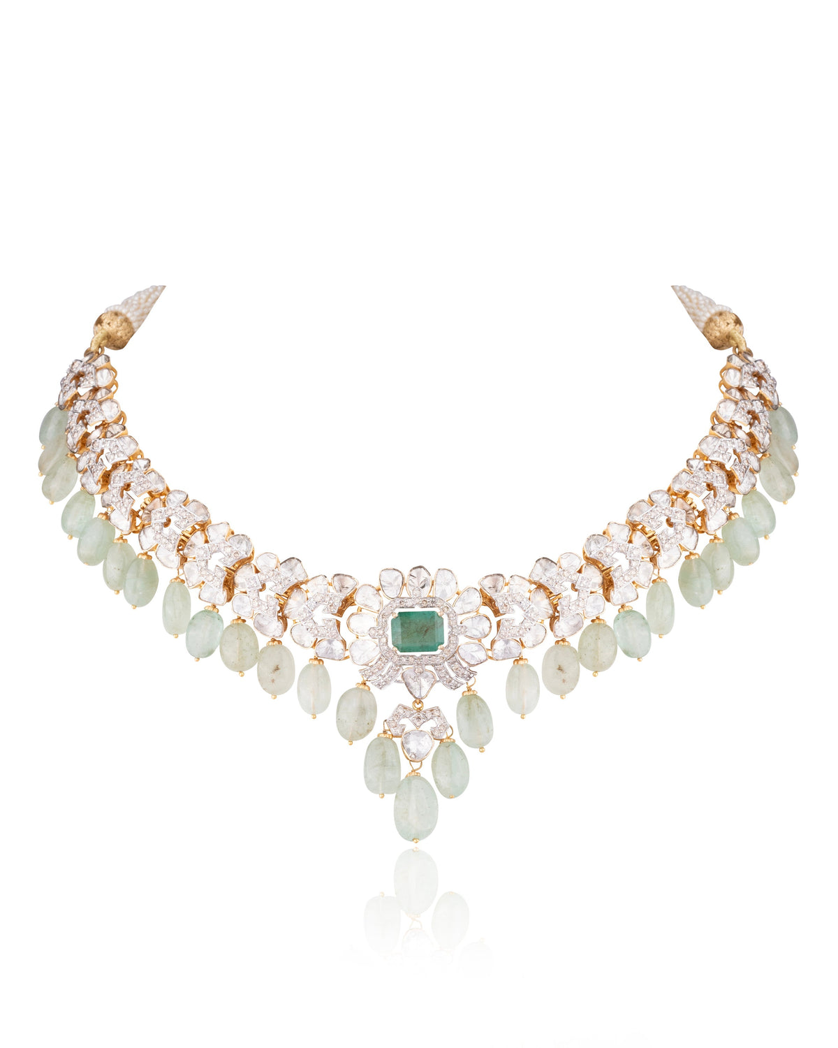 Bijou Polki And Diamond Necklace