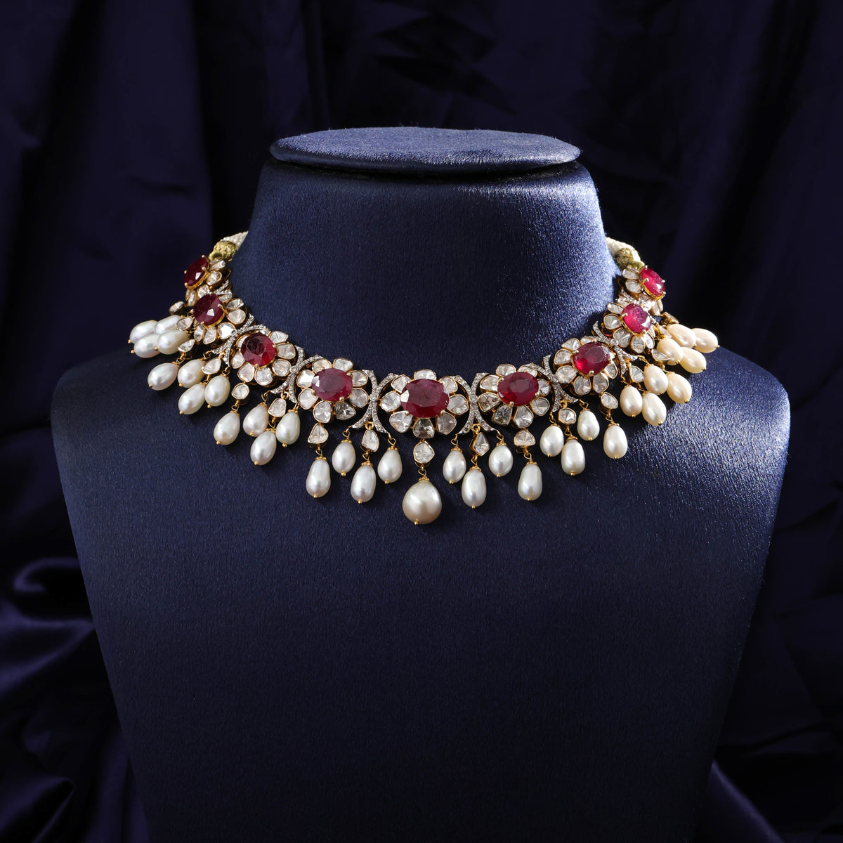 Solene Polki And Diamond Necklace