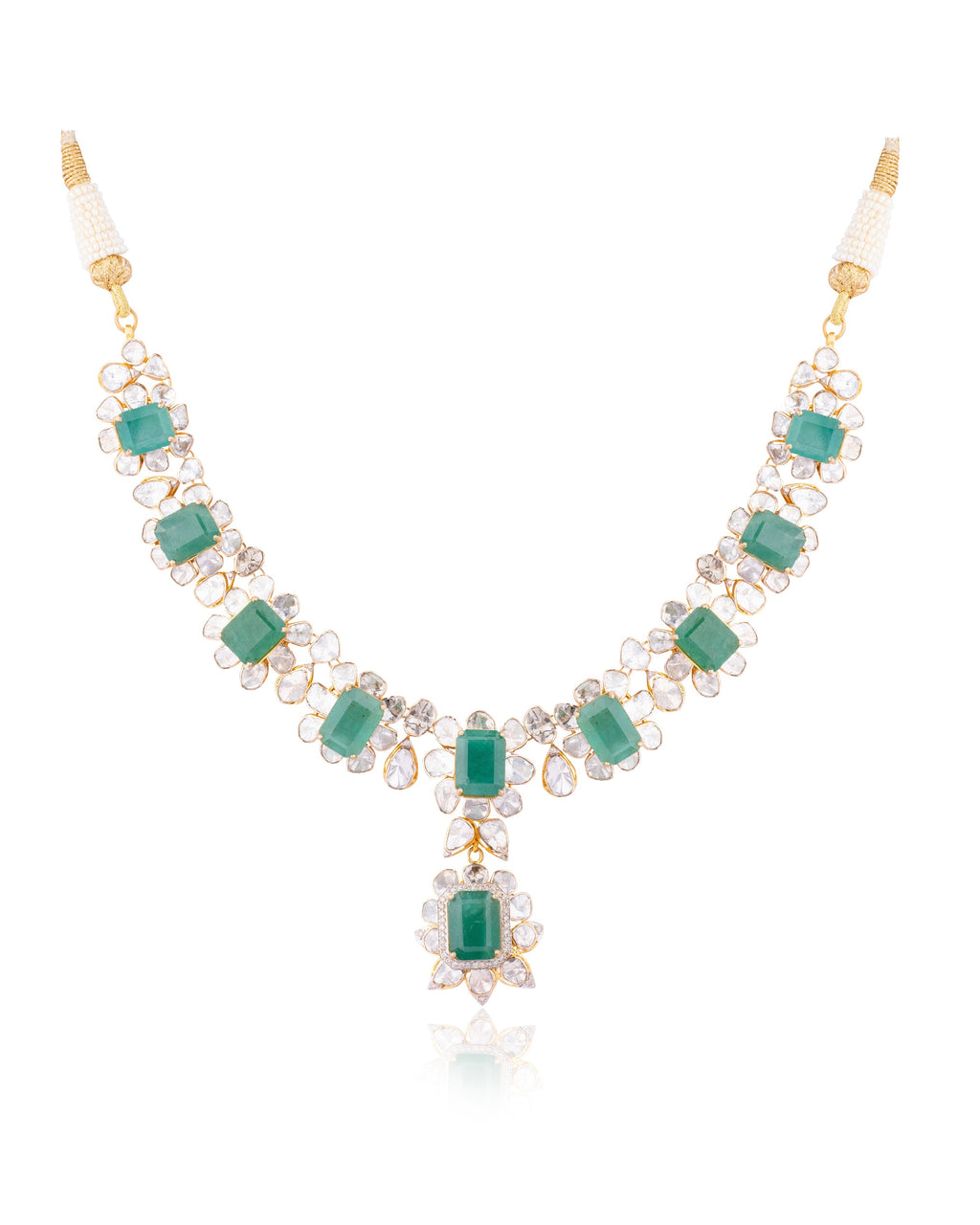 Ruhi Polki And Diamond Necklace