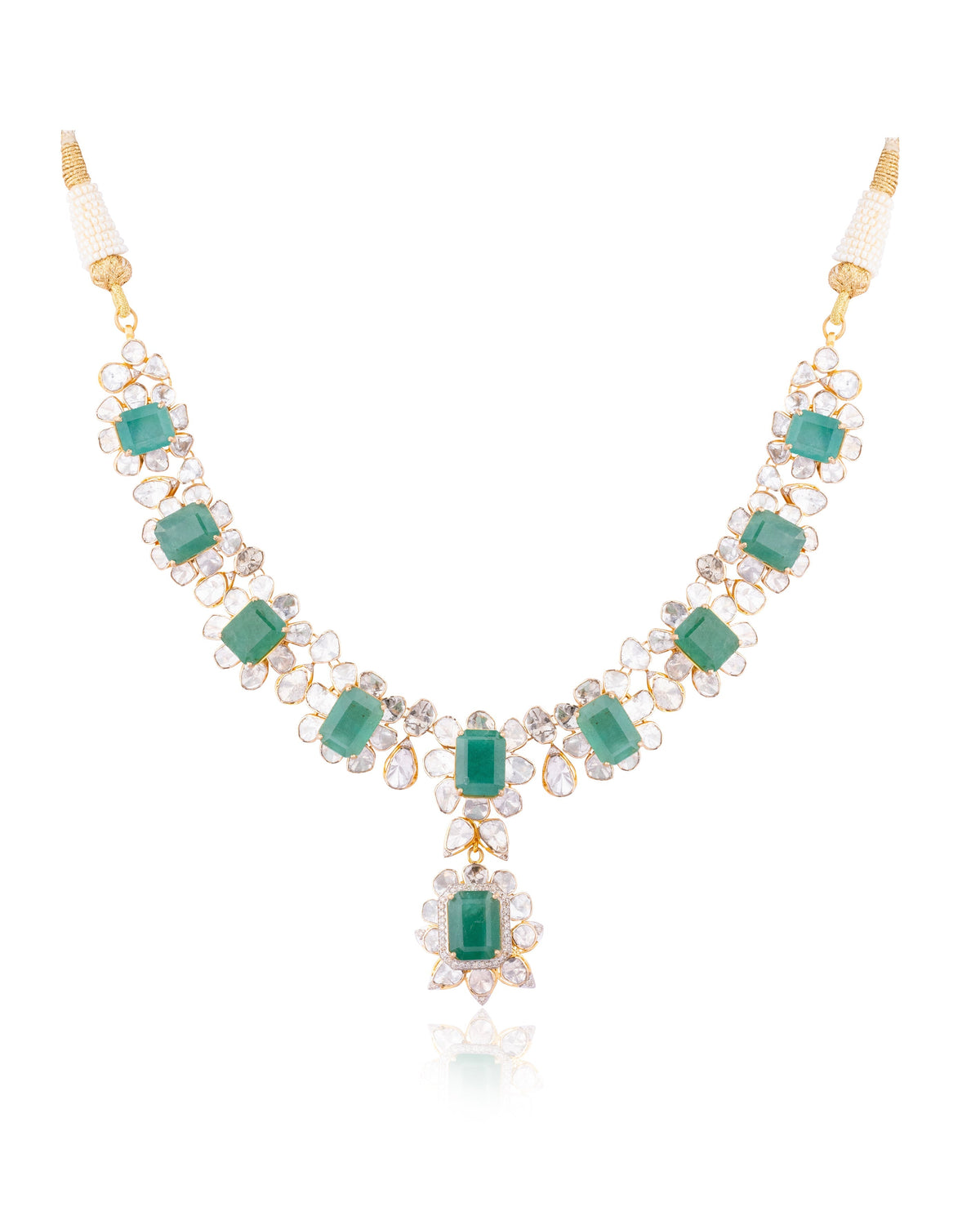 Ruhi Polki And Diamond Necklace
